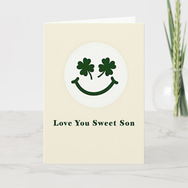 Love You Sweet Son Card (Front)