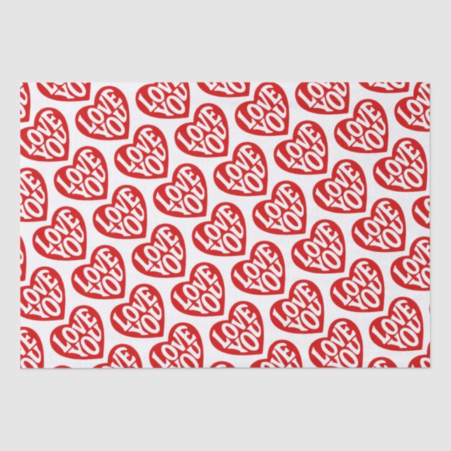 Love You Tissue Paper (Front)