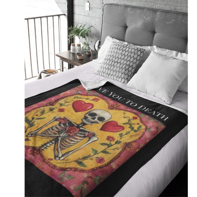 Love you to death fleece blanket (Creator Uploaded)