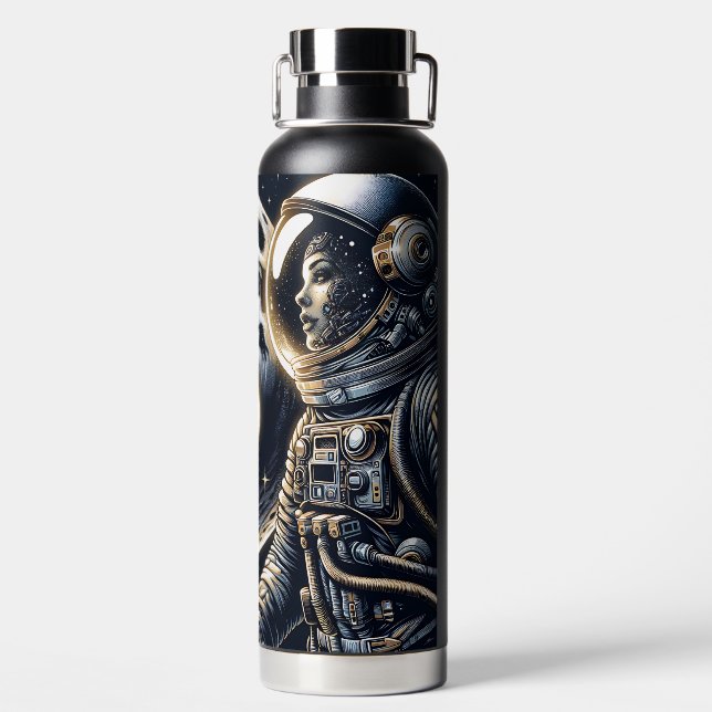 Love You to the Moon and Back | Astronauts Water Bottle (Back)