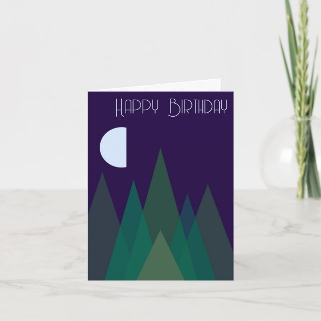 Love You To the Moon and Back Birthday Card (Front)