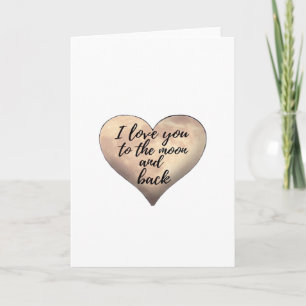 Love You To The Moon And Back Couple Moonlight Dre Card