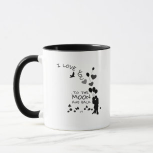 Love You To The Moon And Back Couple Moonlight Hea Mug