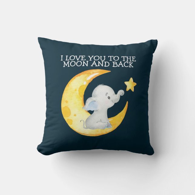 Love you to the moon and back cushion (Front)