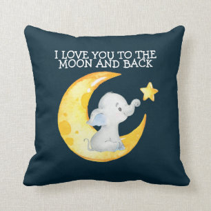 Love you to the moon and back cushion