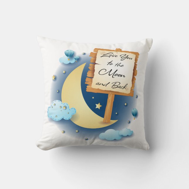 Love You to the Moon and Back Cushion (Front)