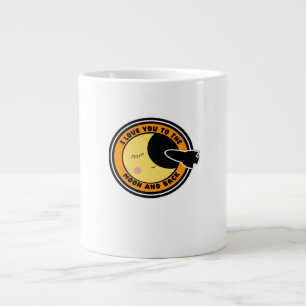 Love You To The Moon And Back Elegant Style  Large Coffee Mug