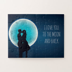 Love You to the moon and back gift puzzle