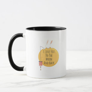 Love You To The Moon And Back Heartfelt Modern Des Mug