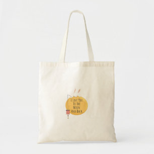 Love You To The Moon And Back Heartfelt Modern Des Tote Bag