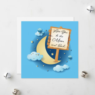 Love You to the Moon and Back Holiday Card