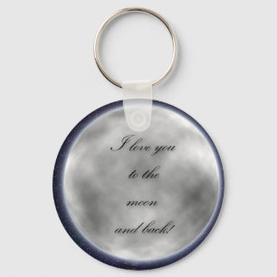 Love you to the moon and back keyring