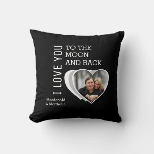 LOVE YOU TO THE MOON AND BACK Personalised Cushion