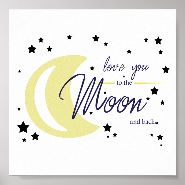 Love You to the Moon and Back Poster (Front)