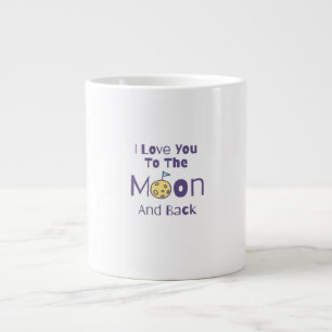 Love You To The Moon And Back Refined Aesthetic Ar Large Coffee Mug