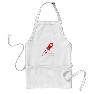 Love You to the Moon and Back Rocket Ship Standard Apron