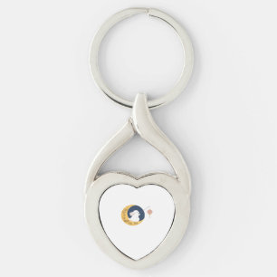 Love You To The Moon And Back Timeless Appeal Art  Key Ring