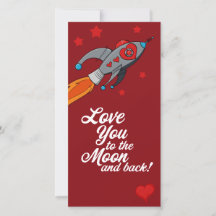 Love you to the moon and back Valentine
