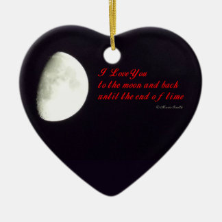 Love You to the Moon Ceramic Tree Decoration