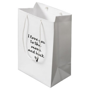 Love you to the Moon Medium Gift Bag