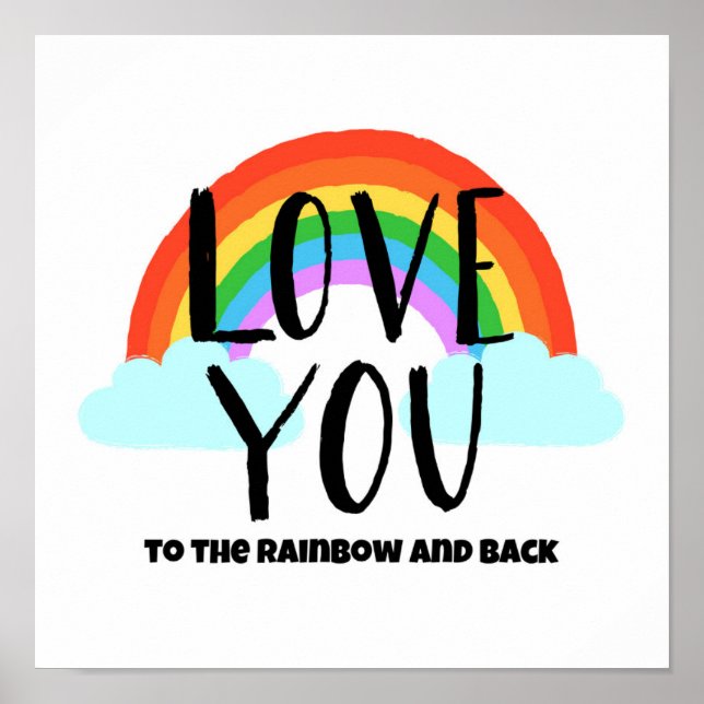 Love You to the Rainbow and Back Poster (Front)