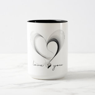 Love you Two-Tone coffee mug