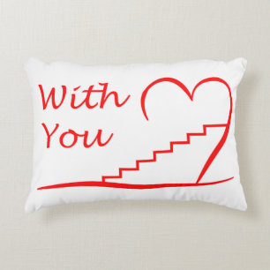 Love You, up the stairs with you Decorative Cushion