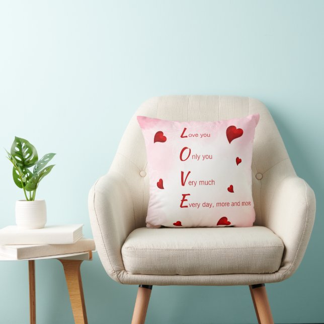 Love You, Valentine  Cushion (Chair)