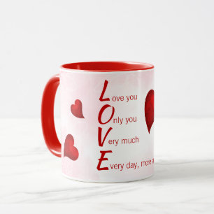 Love You, Valentine Mug