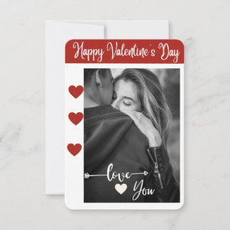 love you valentine's day photo card