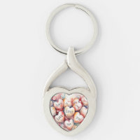 Love You watercolor painting hearts Mother gift