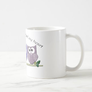 Love you with Owl my heart, cute Owls art gifts Coffee Mug