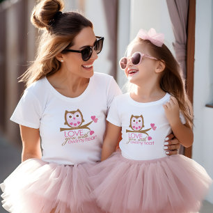 Love you with OWL My Heart T-Shirt