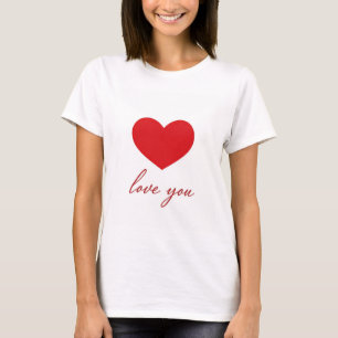 "Love You" Women’s T-Shirt - Sweet and Stylish