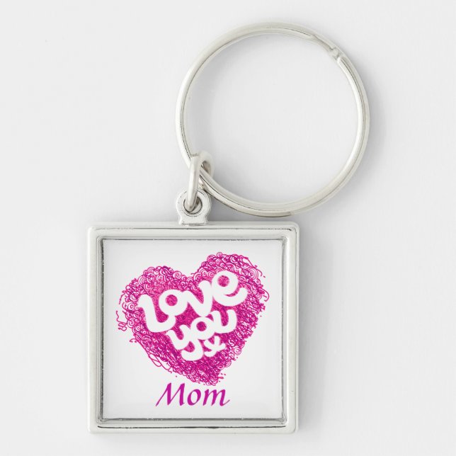 Love you x Mum keychain (Front)