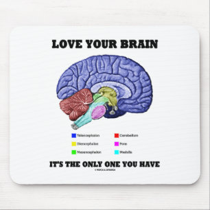 Love Your Brain It's The Only One You Have Advice Mouse Pad