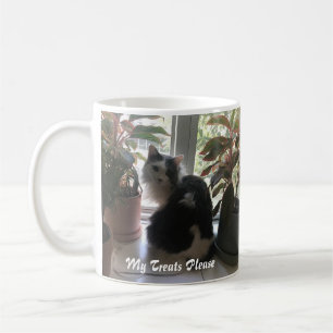 Love Your Cat with their Treats  Coffee Mug