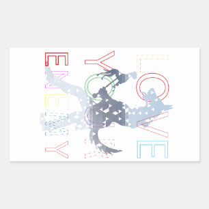 Love your Enemy Rectangular Sticker