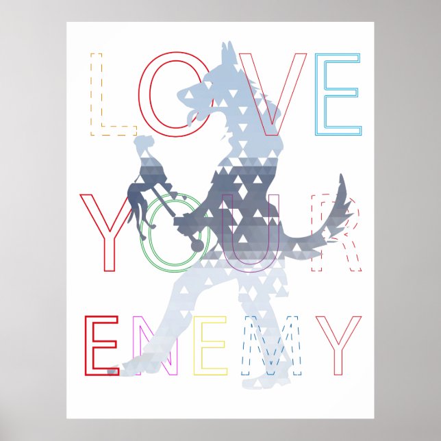 Love Your Enemy – The Puppet Master Dog Poster (Front)