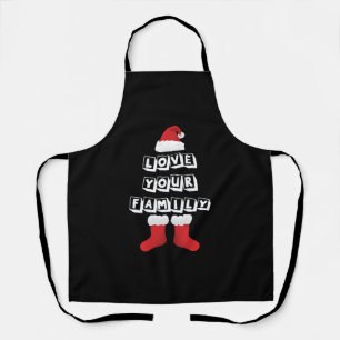 Love Your Family Christmas Apron
