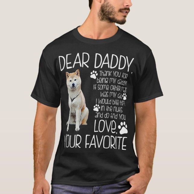 Love Your Favourite Akita Dog Tshirt (Front)