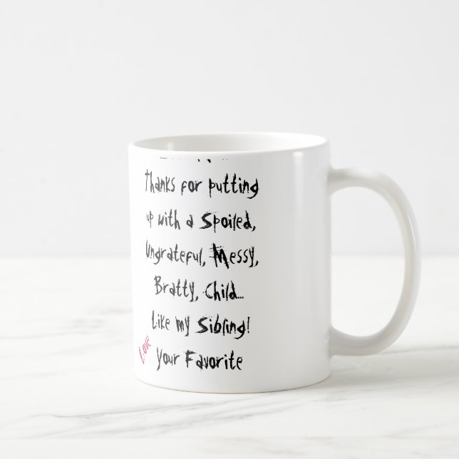 Love Your Favourite! Mum Mug (Right)