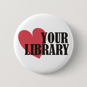 Love Your Library 6 Cm Round Badge