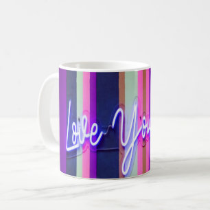 Love Your Life Colourful Positive Words Coffee Mug