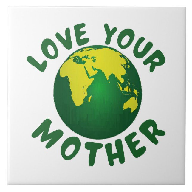 Love your mother ceramic tile (Front)