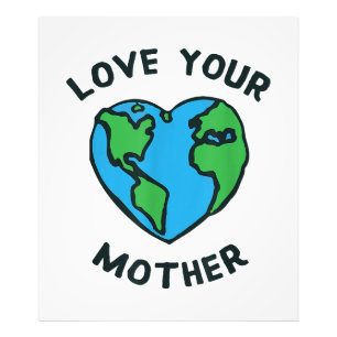 Love Your Mother Earth Heart Photo Print