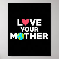 Love Your Mother Earth Hipster Hippie Eco-friendly
