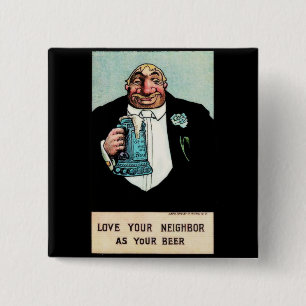 Love Your Neighbour 15 Cm Square Badge