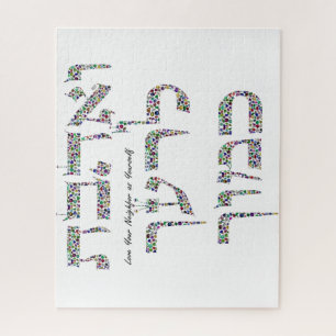 Love Your Neighbour as Yourself made with Gemstone Jigsaw Puzzle