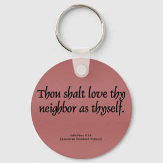 Love Your Neighbour Galatians 5:14 Key Ring